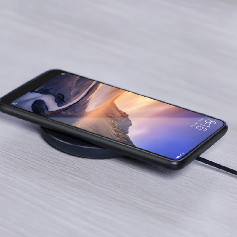 Оригинальное Беспроводное зарядное устройство для телефона Xiaomi 10W Qi 7 5 W iphone x 8 plus