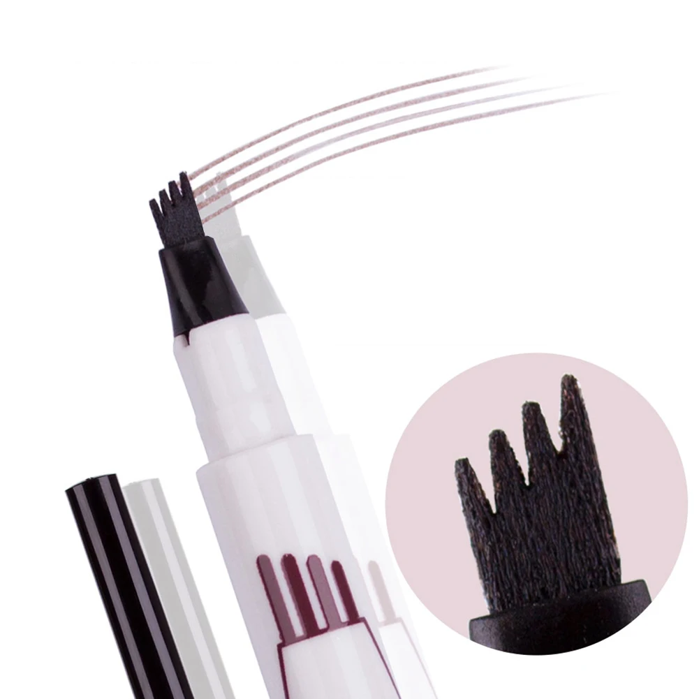 Новинка микроблейдинг ручка для татуажа бровей 4 головки жидкий карандаш