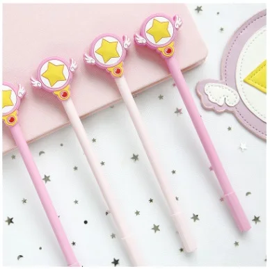 

12 PCS/LOT zhongfan student lovely magic wand stationery 0.5mm fresh pen gel pen