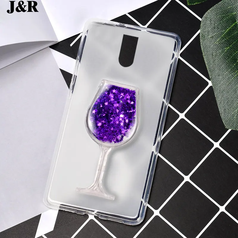 Case For Doogee BL7000 Liquid Quicksand Cover BL 5000 Glitter Wine Glass Transparent Clear Soft TPU Shining Silicone |