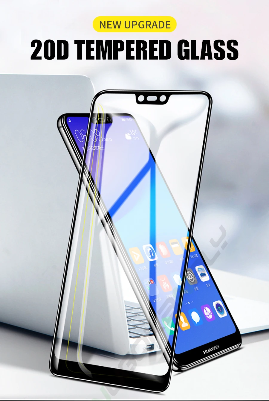 20D полное клеевое покрытие из закаленного стекла для huawei P30 P20 Lite mate 20 Pro Защитная пленка для экрана для V20 Nova 4 3i 3E Y7 Y9 Prime