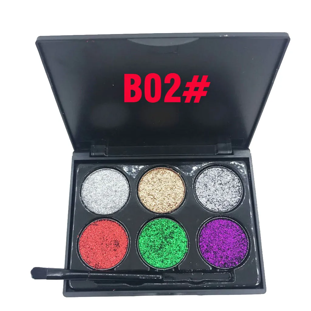 Сияющие блестящие тени для век Палитра пудра палитра матовые косметический