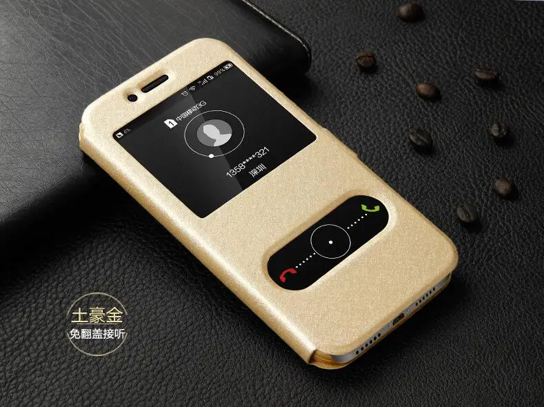 Gold Для Samsung Galaxy J5 j530 J530f ЕС, европейская версия, кожаный чехол-книжка с двойным окном, чехол-подставка, 5,2, SM-J530f,, чехол - Цвет: Gold
