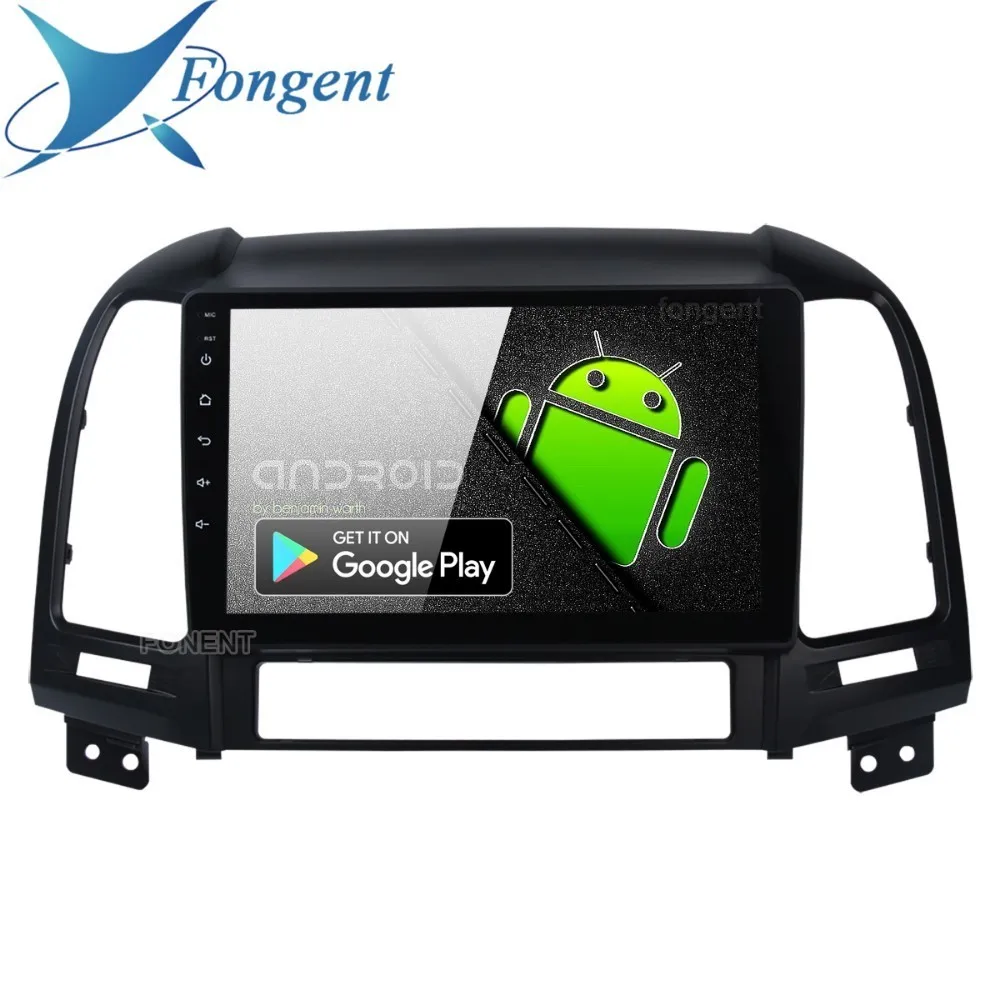 Автомагнитола 2 Din Android 9 0 GPS навигатор для Hyundai Santa Fe 2006 2007 2008 2009 2010 2011 PX6 DSP HD IPS 4 Гб + 64