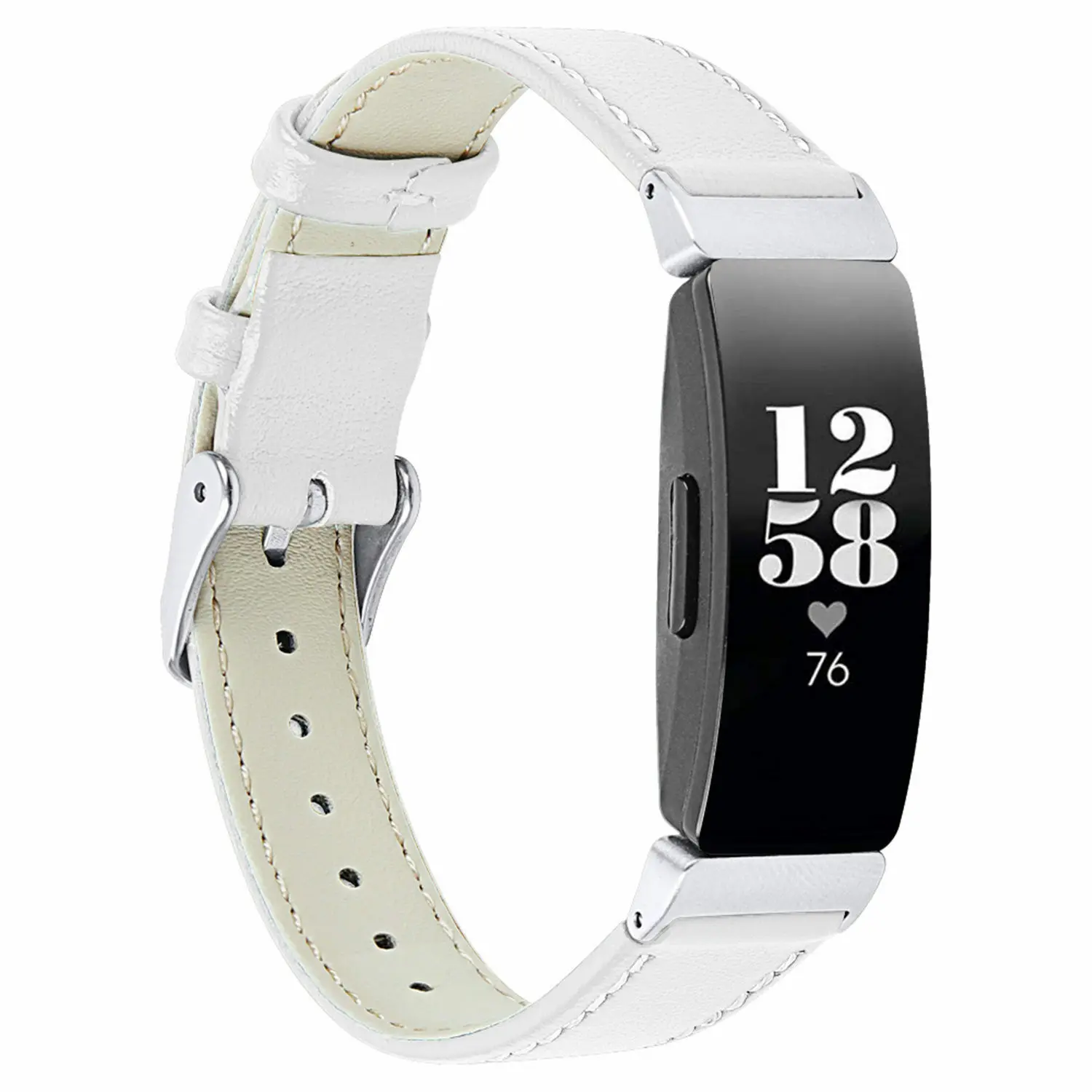 Цветной ремешок из натуральной кожи для фитнес трекера Fitbit Inspire HR|Ремешки часов| |
