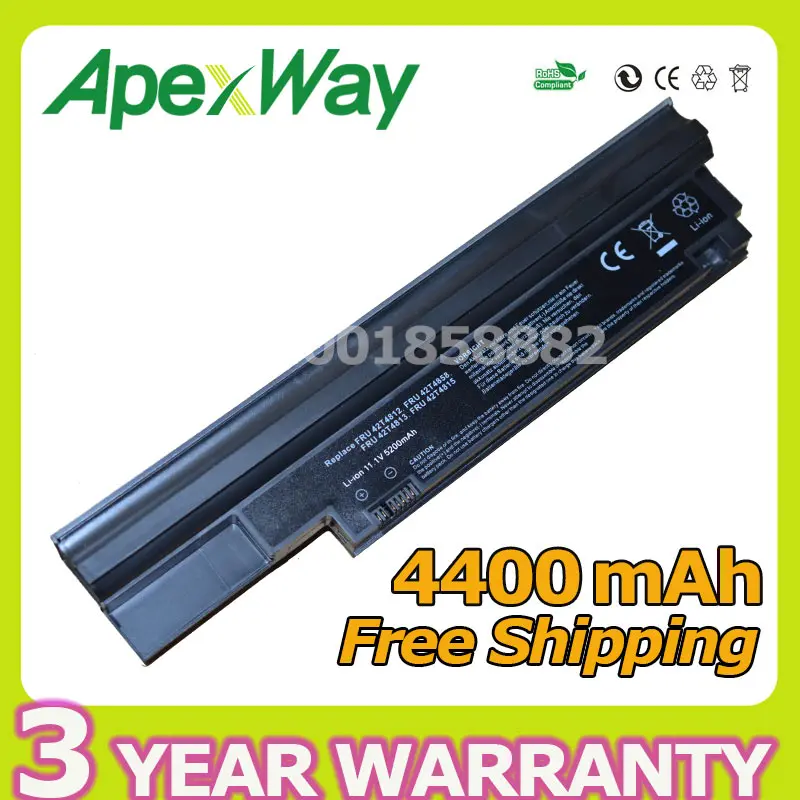 

Аккумулятор Apexway 4400 мАч 11,1 В для ноутбука Lenovo IdeaPad Edge 13 E30 E31 42T4806 42T4807 42T4812 42T4813 42T4814 42T4815 57Y4564