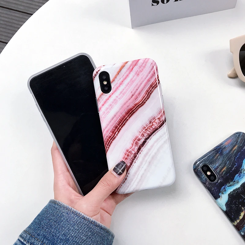Tzomsze Luxury Marble Phone Case For iPhone X XS XR MAX 7 6 6S 8 Plus Cover 8Plus 7Plus Coque Fundas |