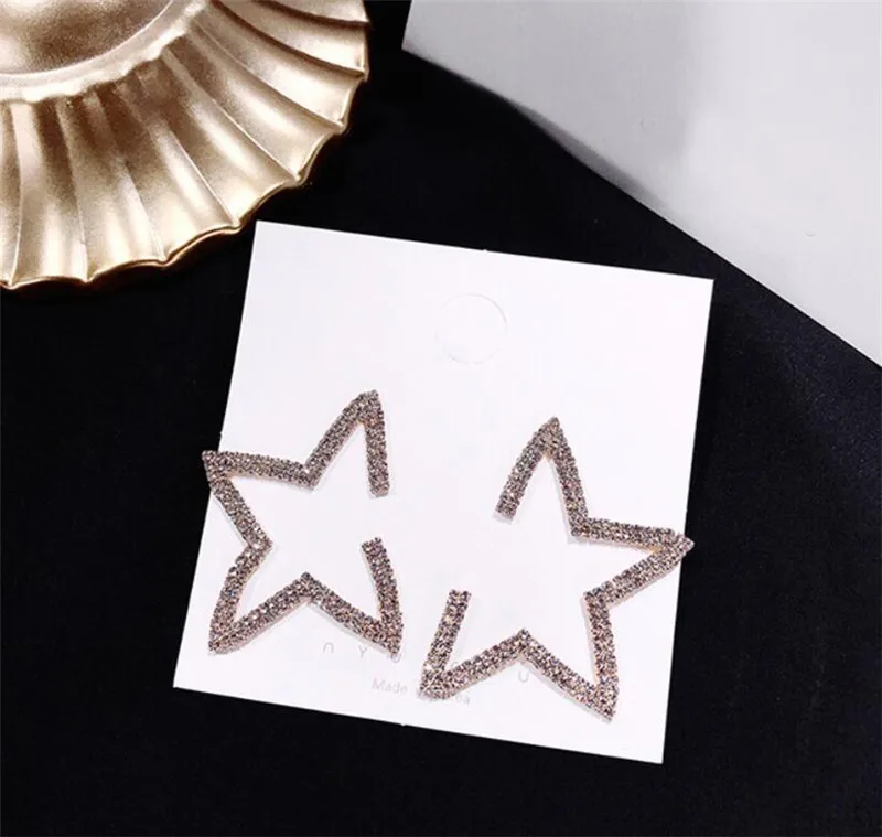 SexeMara 2019 новые модные серьги-гвоздики женские Bijoux Кристалл горный хрусталь