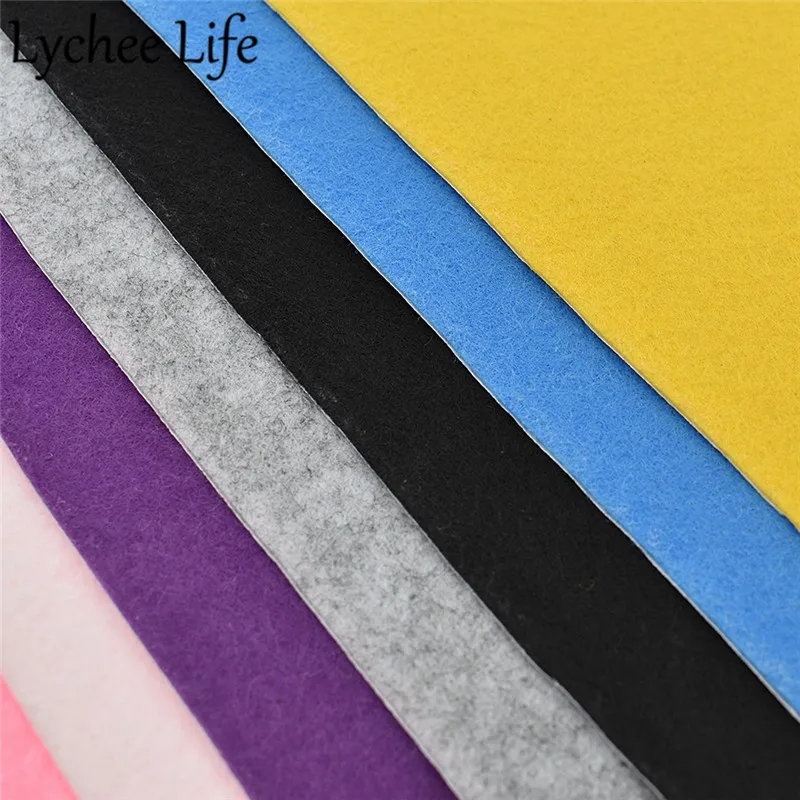 Lychee Life A4 1 мм Самоклеющаяся фетровая ткань сплошной цвет 29x21 см фетровая ткань ручной работы домашняя фабрика Швейные декоративные принадлежности