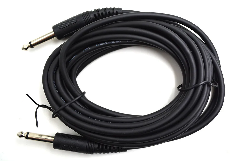 

Choseal 6.35mm Jack Male To Male Aux Audio Cable 5M For Mixing Console Speaker Amplifier