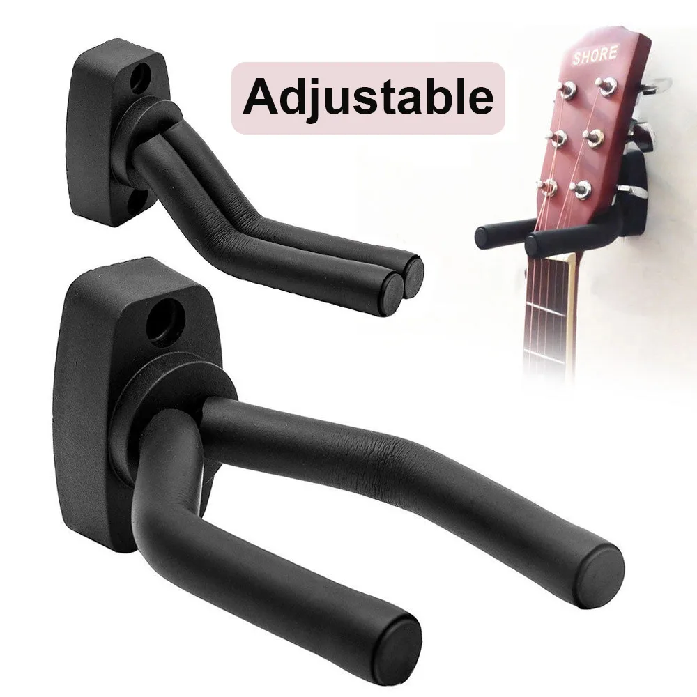 

2 шт. Регулируемая настенная гитара укулеле бас банджо Дисплей Вешалка Кронштейн держатель