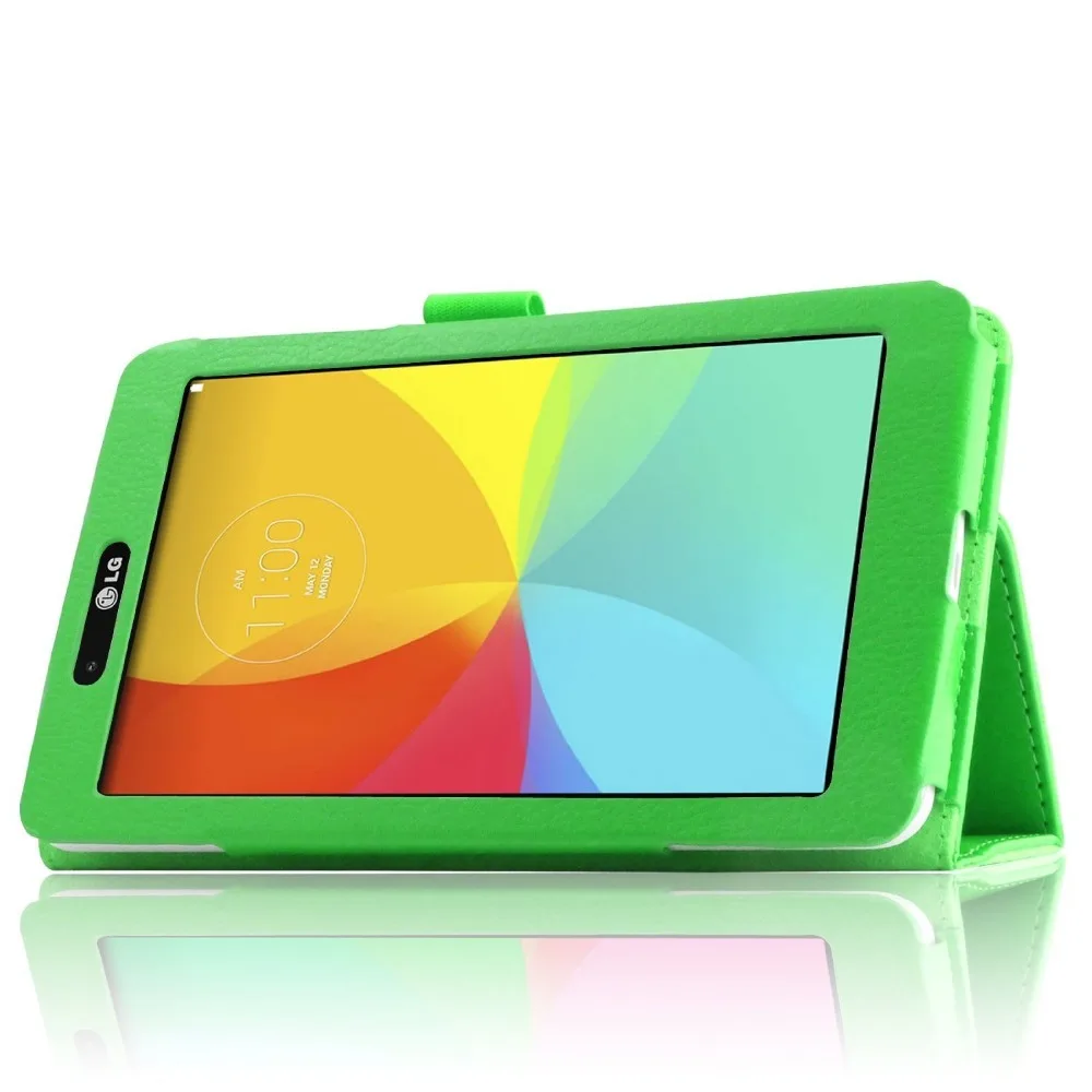 CucKooDo 50 шт./лот Folio PU кожаный чехол смарт для LG G PAD 7 0 V400 Tablet (с умным чехлом Auto Wake /