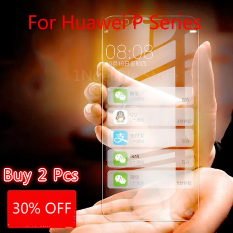 2.5D HD закаленное стекло для Huawei P30 P10 P20 Lite Защита экрана P9 P8 2017 2016 2015 прозрачное