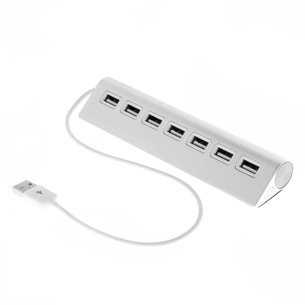 Адаптер разветвитель внешний с 7 портами USB 2 0 и функцией
