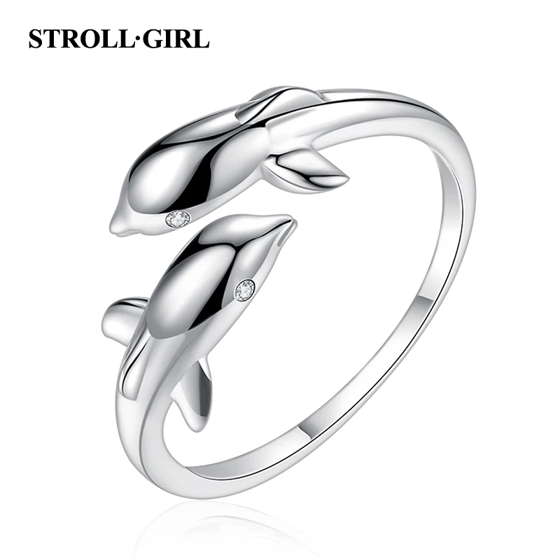Strollgirl, Новое поступление, 925 пробы, серебряное кольцо с короной, ослепительное, AAA, циркон, свадебные кольца для женщин, обручальное, хорошее ювелирное изделие, подарок - Цвет основного камня: StrollGirlS004