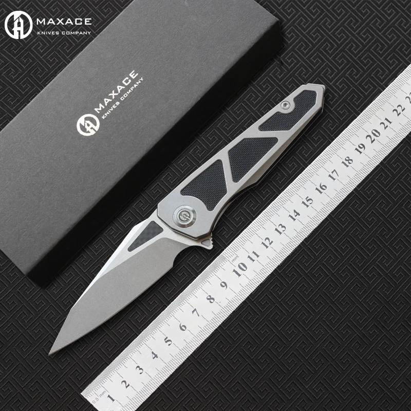 Складной нож Maxace Lanius лезвие 14C28N ручка из нержавеющей стали G10 карманные ножи для