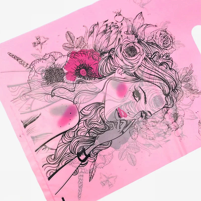Сумка для упаковки одежды Butterfly Girl пластиковая сумка покупок с ручкой 50 шт. 25x25 см