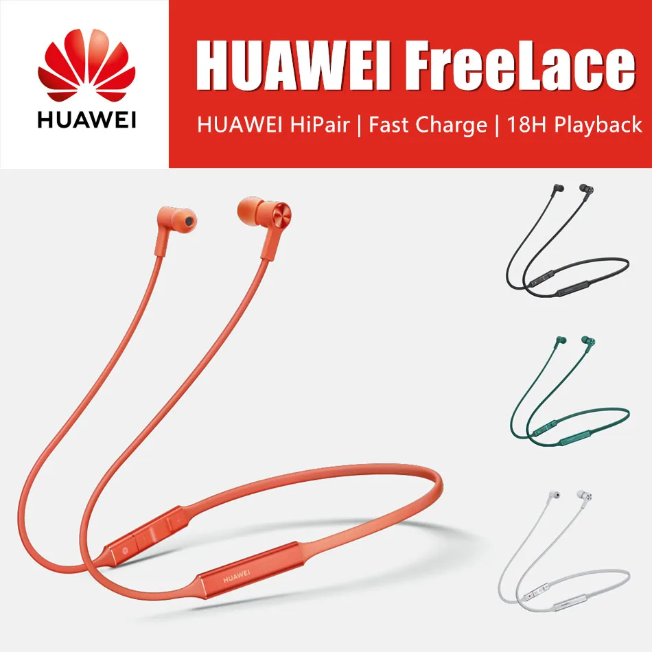 Спортивные наушники Huawei FreeLace Bluetooth беспроводная гарнитура обратный заряд IPX55