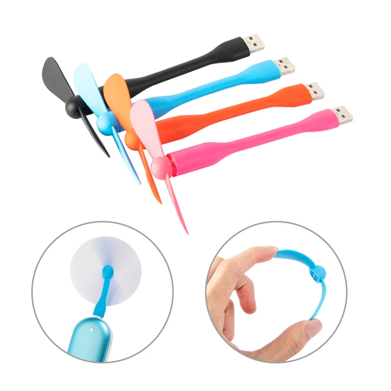 4 цвета USB вентилятор гибкий портативный съемный мини и Светодиодная лампа для