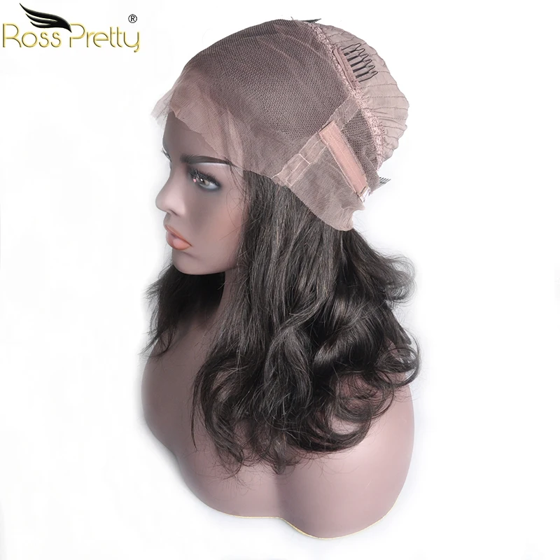 Ross Pretty Remy перуанские волосы 360 кружевные передние человеческие волосы натуральный черный цвет 1b объемные волнистые волосы кружевные передние парики