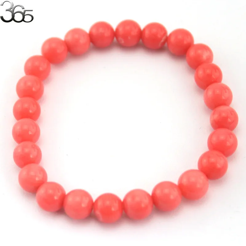 Бесплатная доставка 8 мм белые розовые красные оранжевые круглые натуральные