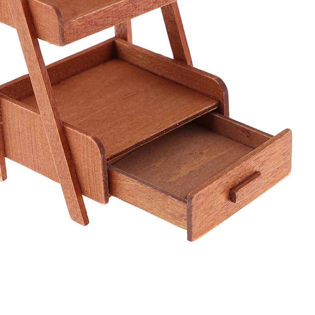 Винтажная трехслойная деревянная подставка для цветов стойка закусок 1/12