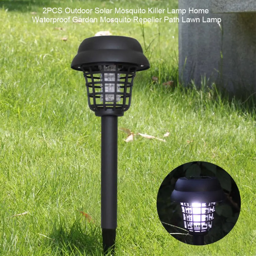 2 шт. уличная светодиодсветильник лампа убийца насекомых на солнечной