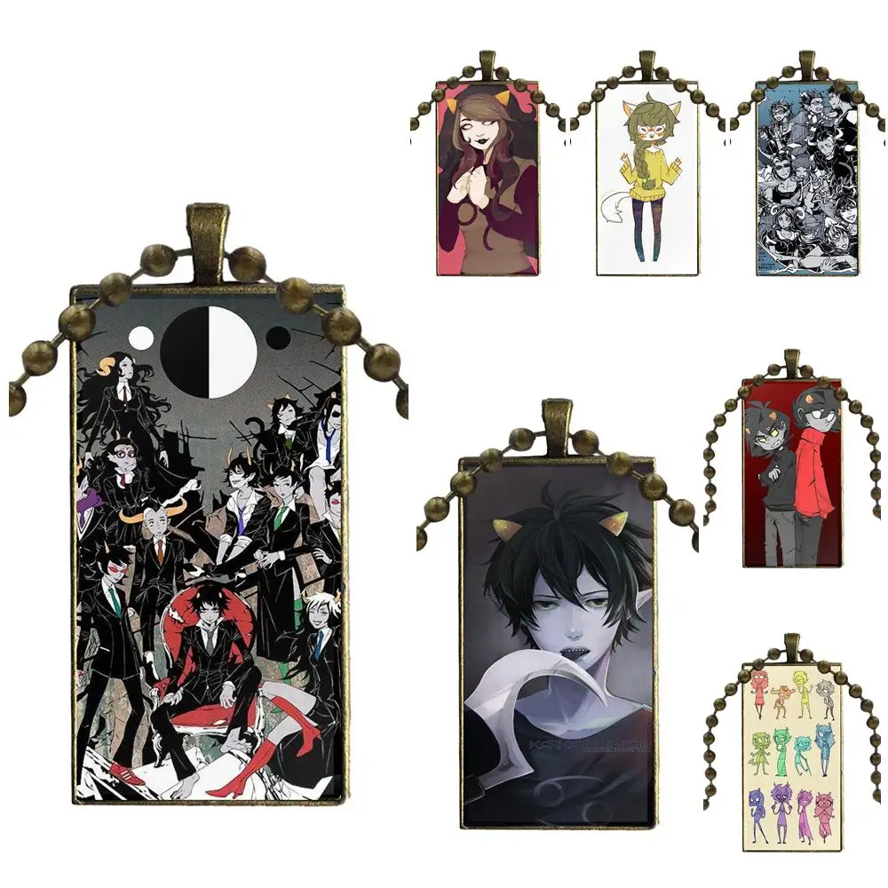 Модное ожерелье с троллями длинная цепочка прямоугольным ожерельем ювелирные