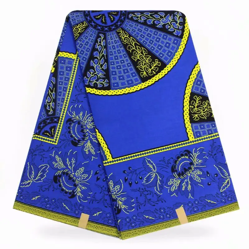 100% cotton african fabric hollandais wax high quality print ankara real for garment qd-7-29 | Дом и сад