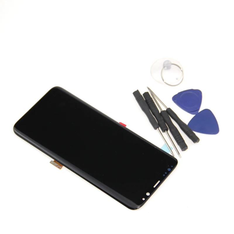 ЖК-дисплей для SAMSUNG Galaxy S8 Plus G950 G950F G955 G955F кодирующий преобразователь сенсорного