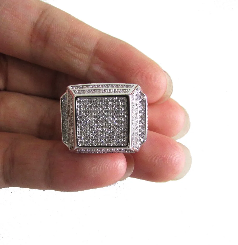 Бесплатная доставка роскошные мужские обручальные кольца в стиле хип-хоп из