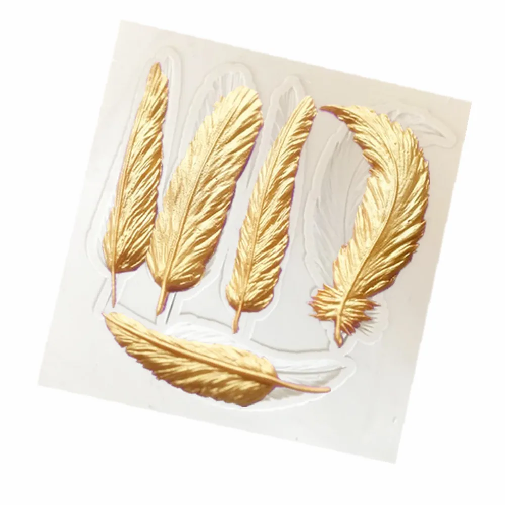 

1 piece Feather Silicone mold fondant mold cake decorating tools chocolate gumpaste mold