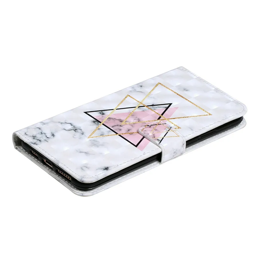 Для iPhone XS Max 3D мрамор Etui on для Fundas iPhone X XR 8 7 6 6s Plus 5 5S SE Чехол Флип Бумажник кожаный Стенд задняя крышка Coque