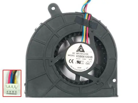 Delta Electronics KSB06105HB 9E2SKSB06105HB G208 DC 5V 0.4A 4 проводной Сервер вентилятор охлаждения|Кулеры