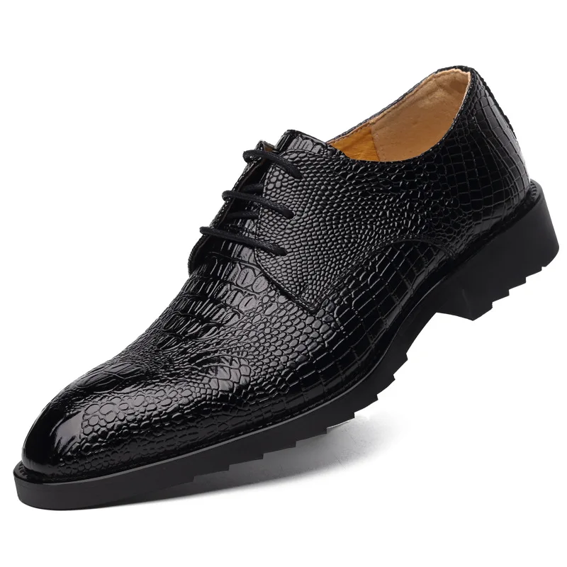 Новинка 2018 года мужские повседневные кожаные туфли с острым носком в британском