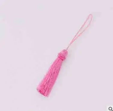 2 шт./лот 5 см китайский узел Ленточки 19 Цвета ручной работы Long Silk TASSEL Подвески для
