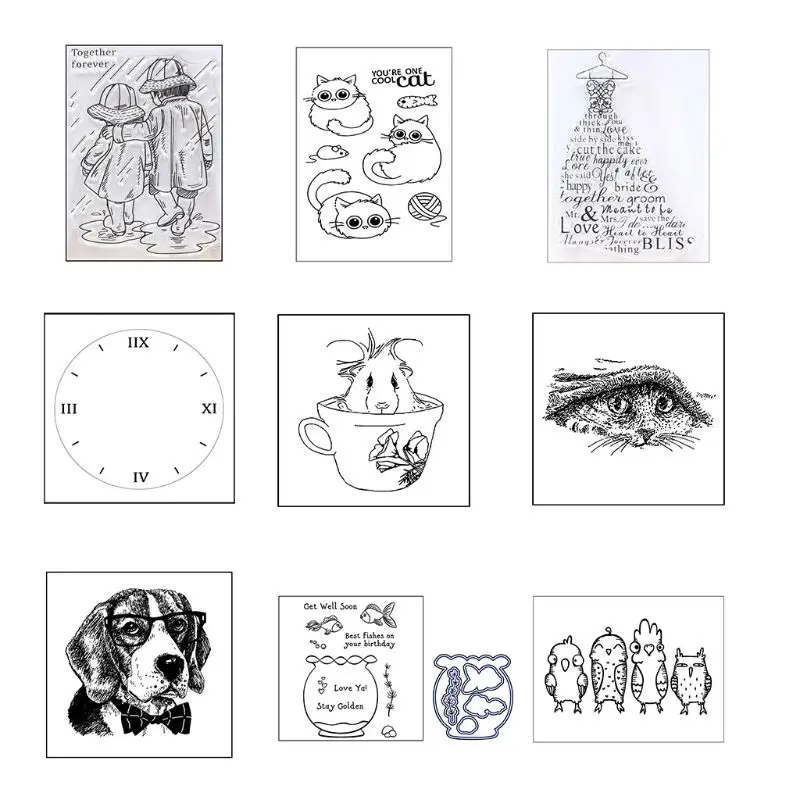 Cool Dog DIY Silicone Clear Stamp Cling Seal Scrapbook Embossing Album Decor Craft For Scrapbooking New Stamps 2019 | Дом и сад