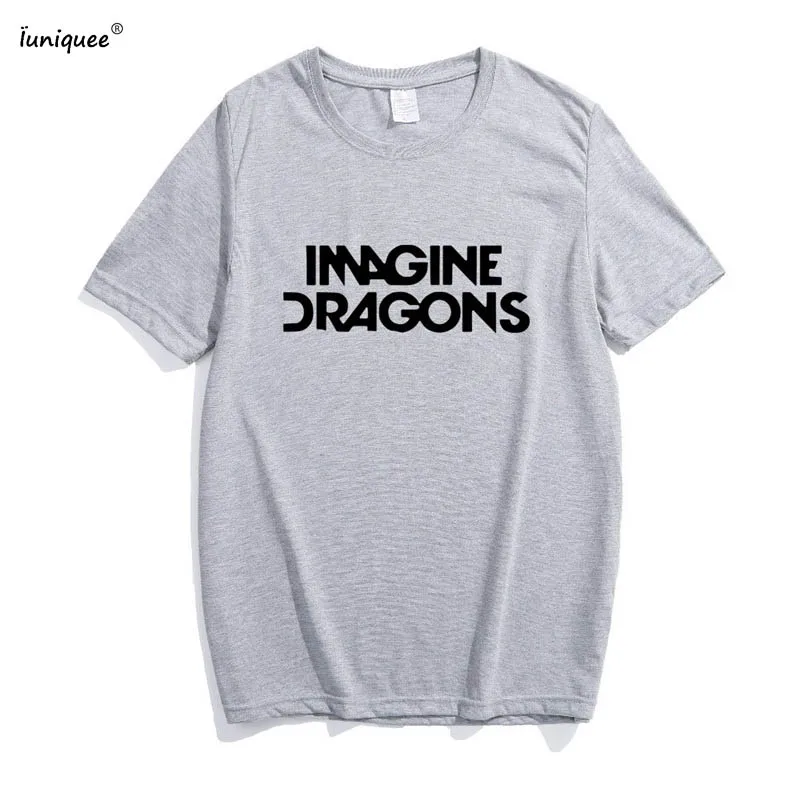 2017 Женская футболка с надписью IMAGINE DRAGONS хлопковая Повседневная забавная