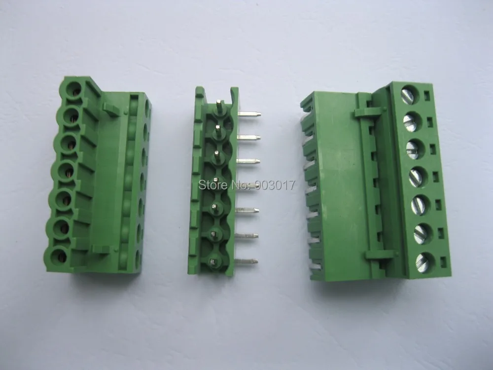 Угол 7 способ/штырь 5 08 мм винтовой клеммный блок соединитель подключаемый Тип