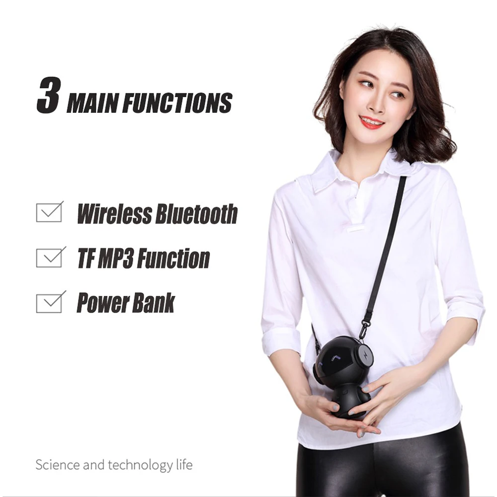 Toobukk Портативный M10 умный робот Беспроводной Bluetooth Динамик Поддержка TF карты/AUX