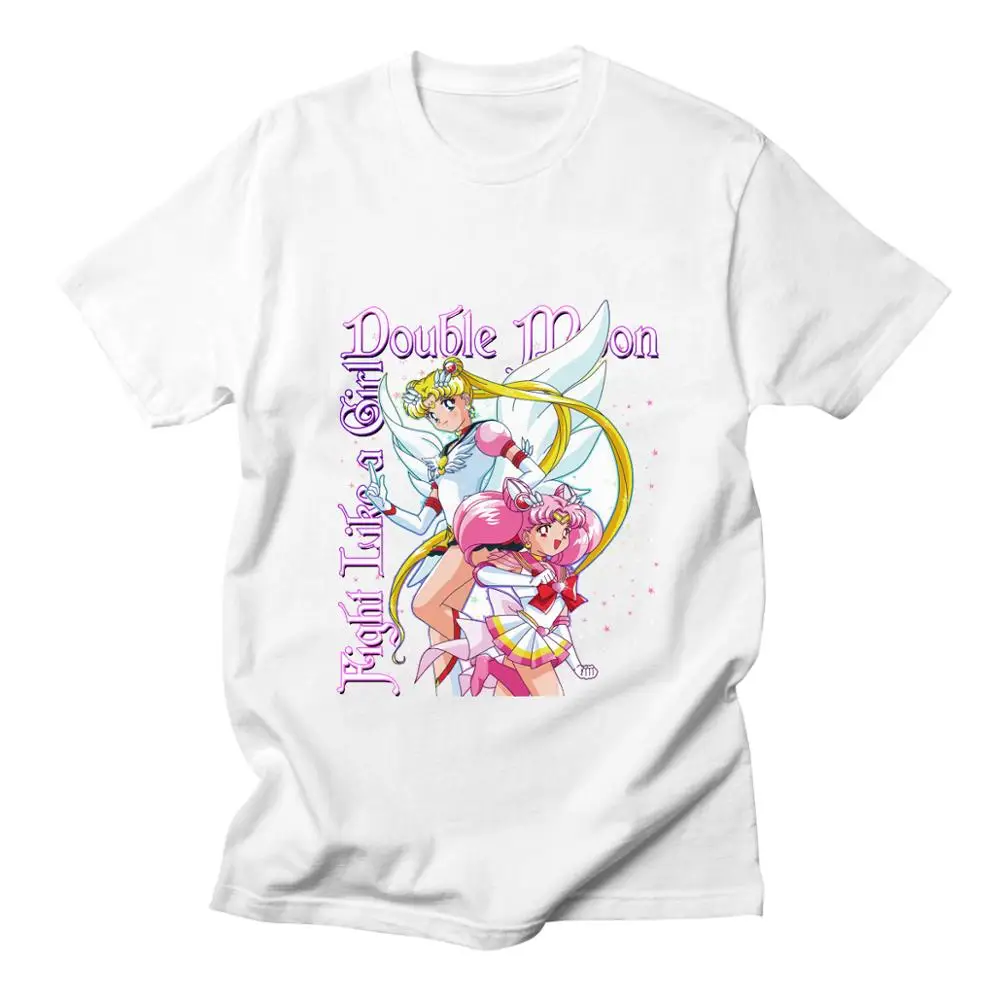 Sailor Moon футболки для женщин Kawaii японский мультфильм Sudoku Ulzzang Harajuku футболка с
