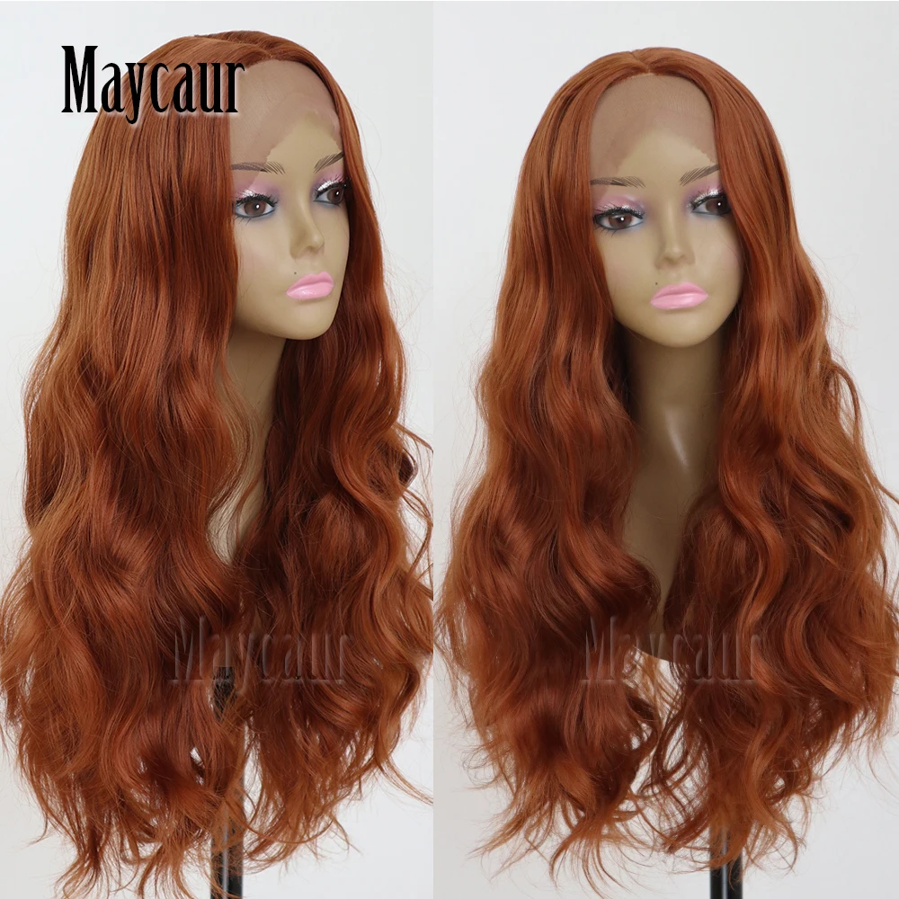 Glueless Synthetic Lace Front Wigs For Black Women