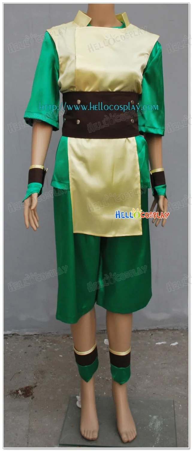 Костюм для косплея Toph Bei Fong из Аватара Последний Воздушный Бандер H008|cosplay costume|costume