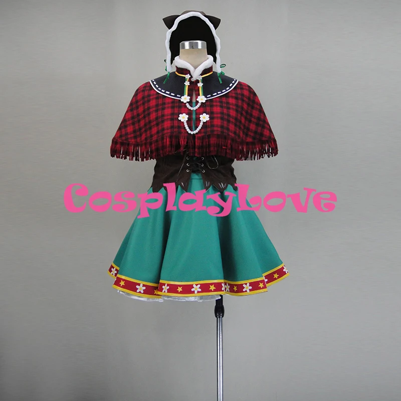 Сделанный на заказ японский аниме Love Live! Отлично! Костюм для косплея Hanayo Koizumi с