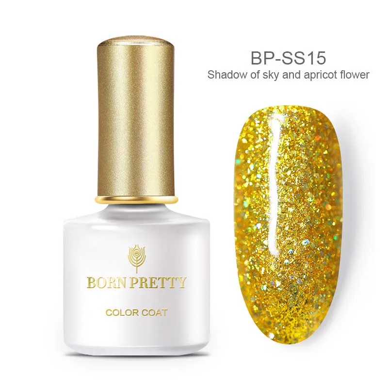 BP-SS15 BORN PRETTY, 6 мл, чистый цветной гель для ногтей, лак, серый, синий цвета, замачиваемый, УФ светодиодный, Полупостоянный Гибридный Гель для дизайна ногтей - Цвет: BP-SS15