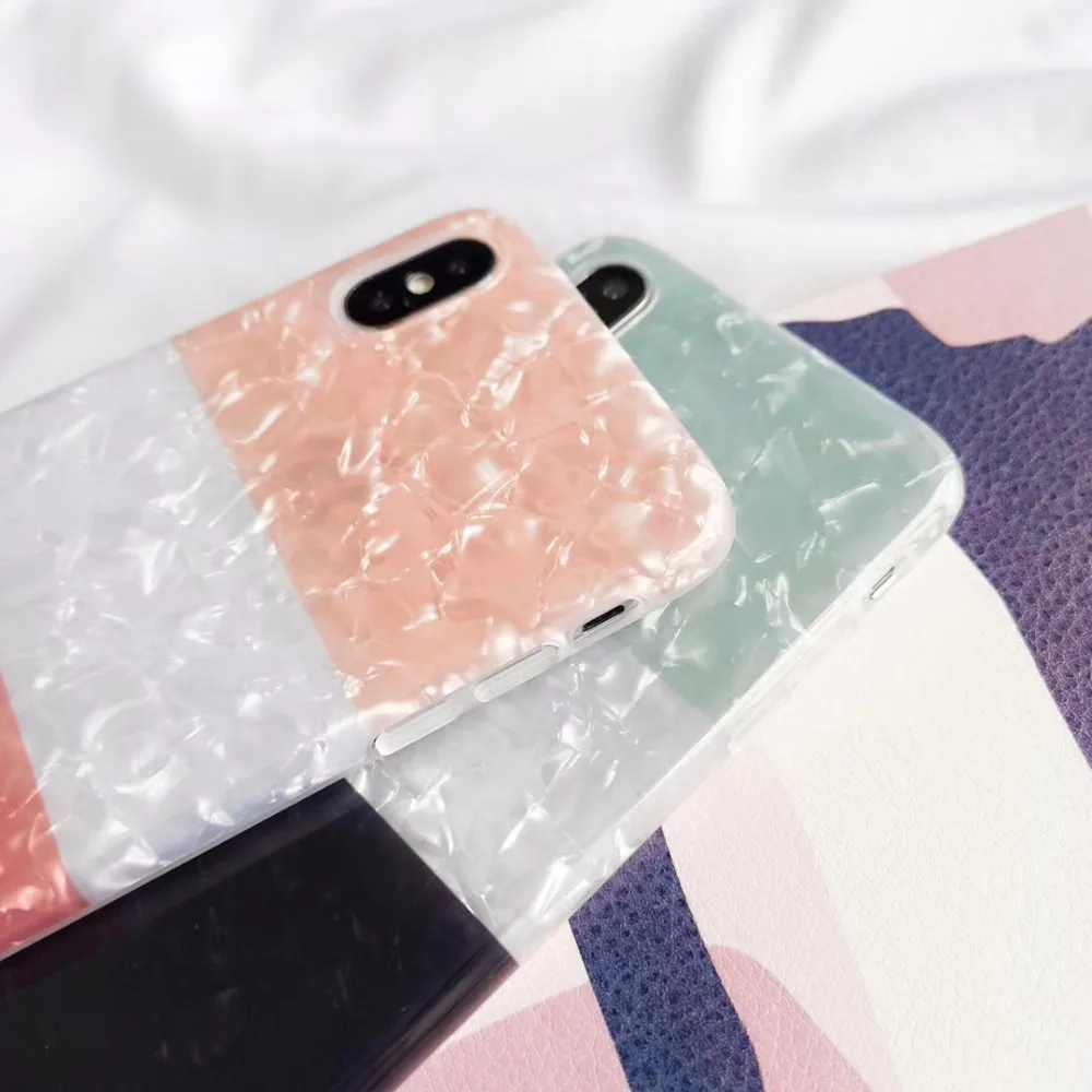 Градиент цвета с блестками чехол для телефона iphone XS Max X XR Глянцевая Мягкий