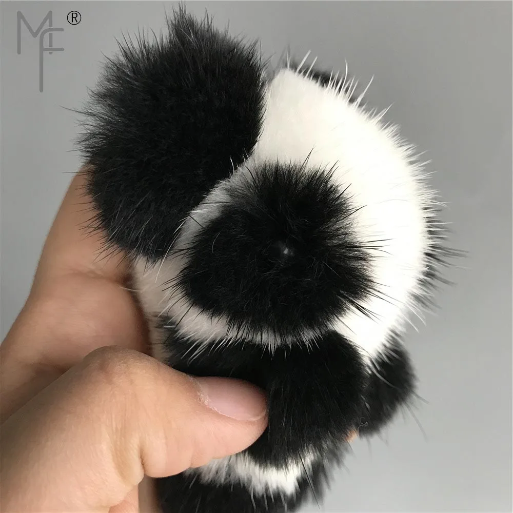 Magicfur настоящая меховая панда шарик амулет сумка с помпоном кошелек