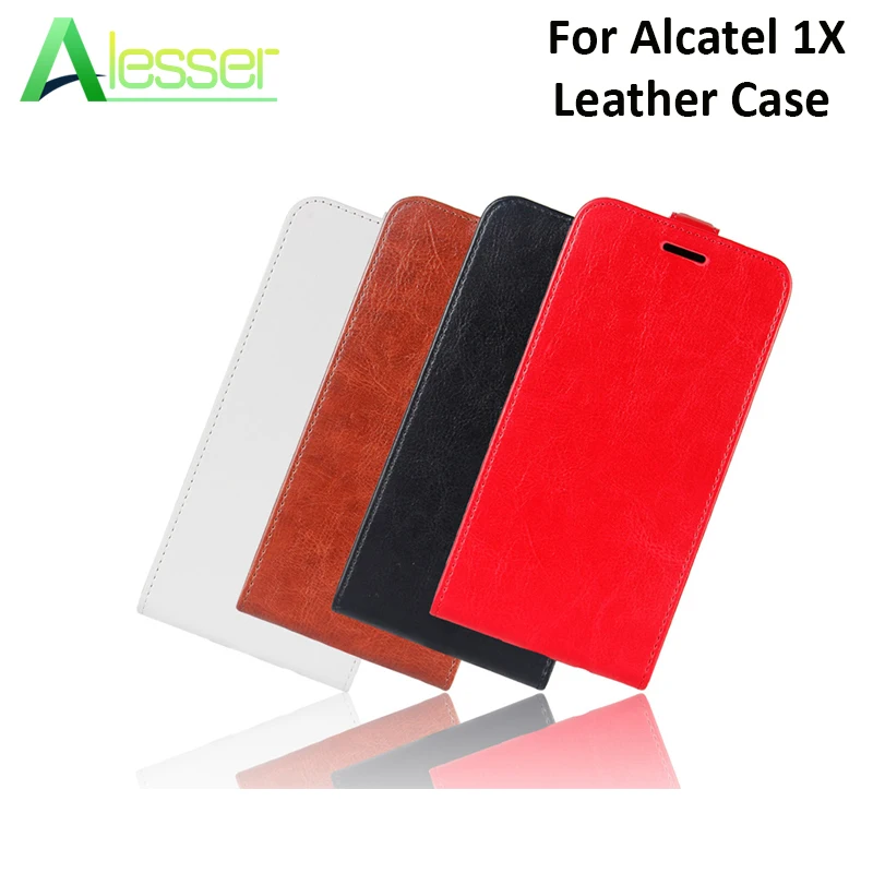 Alesser для Alcatel 1X PU кожаный чехол открытый вверх и вниз крышка 5 3 дюймов защитный 5059D