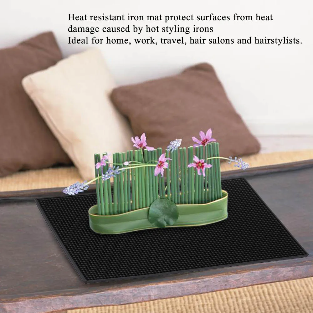 Силиконовый термостойкий Коврик коврики для выпрямления волос плойка