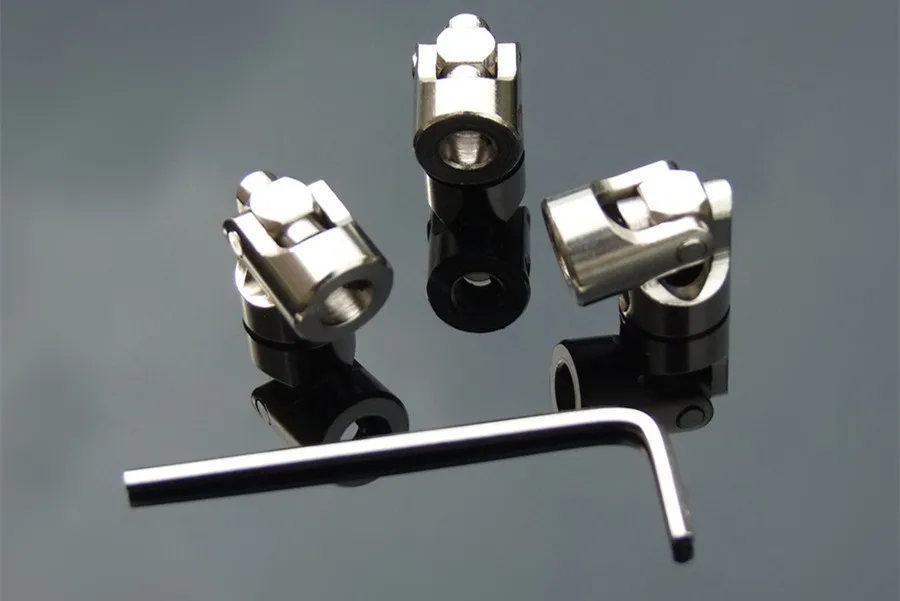 2PCS 5*8MM Metal gimbal couplings Steering joint Universal connectors (optional specifications)For Car/ship model With screw |